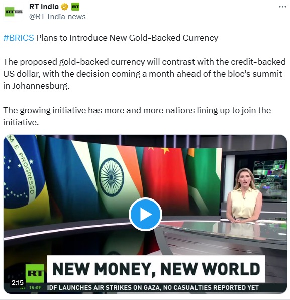 Will BRICS Implement a Gold Backed Currency in August? Gold Eagle